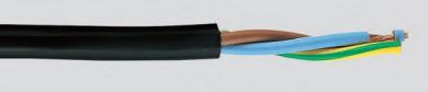 Vads H03VV-F 2x0,5 OMY melns TELEFONIKA, NKT, ELPAR
