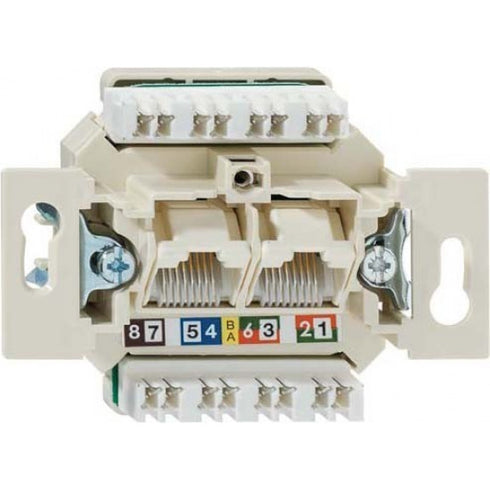 Data rozete 2xRJ45 6eCAT mehānisms BASIC55 ABB
