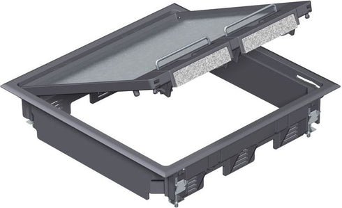 OBO Grīdas lūka GES9 12 viet. 45x45 bez rozetem OBO Bettermann