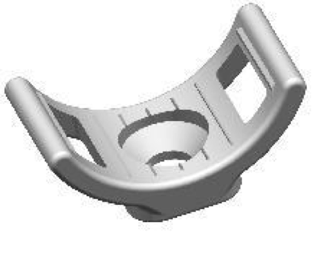 Kabeļu stiprinājums savilcēm balts Baltplasts RKF