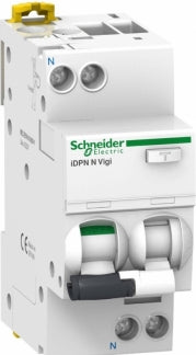 Kombinēts noplūdes strāvas slēdzis 2P B16A/30mA AC-tips Acti9 Lite DPN Schneider Electric
