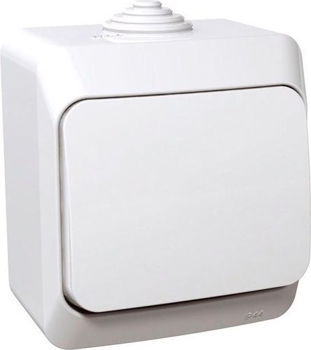 Parslēdzis1P v/a IP44 balts Cedar Plus